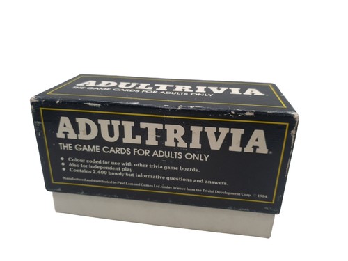 1984 adultrivia card game - card,