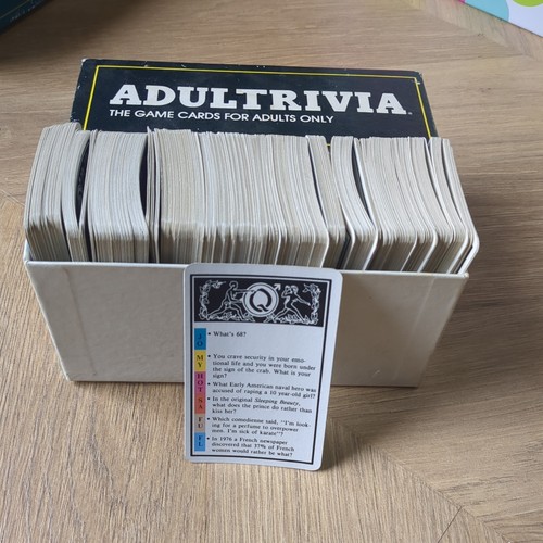 1984 adultrivia card pack for - card,